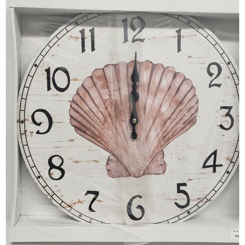 Round Wooden Kitchen Wall Decorative Clock,12